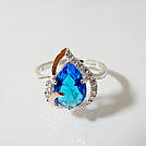 Срібна каблучка з золотими накладками, фото 4