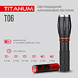 Портативний світлодіодний ліхтарик TITANUM TLF-T06 300Lm 6500K, фото 5