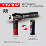 Портативний світлодіодний ліхтарик TITANUM TLF-T06 300Lm 6500K, фото 6