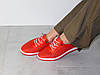 Кеди шкіряні жіночі перфорація м'які та комфортні Туреччина червоні 40р, фото 3