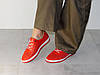 Кеди шкіряні жіночі перфорація м'які та комфортні Туреччина червоні 40р, фото 8