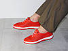 Кеди шкіряні жіночі перфорація м'які та комфортні Туреччина червоні 40р, фото 5