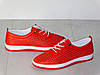 Кеди шкіряні жіночі перфорація м'які та комфортні Туреччина червоні 40р, фото 10