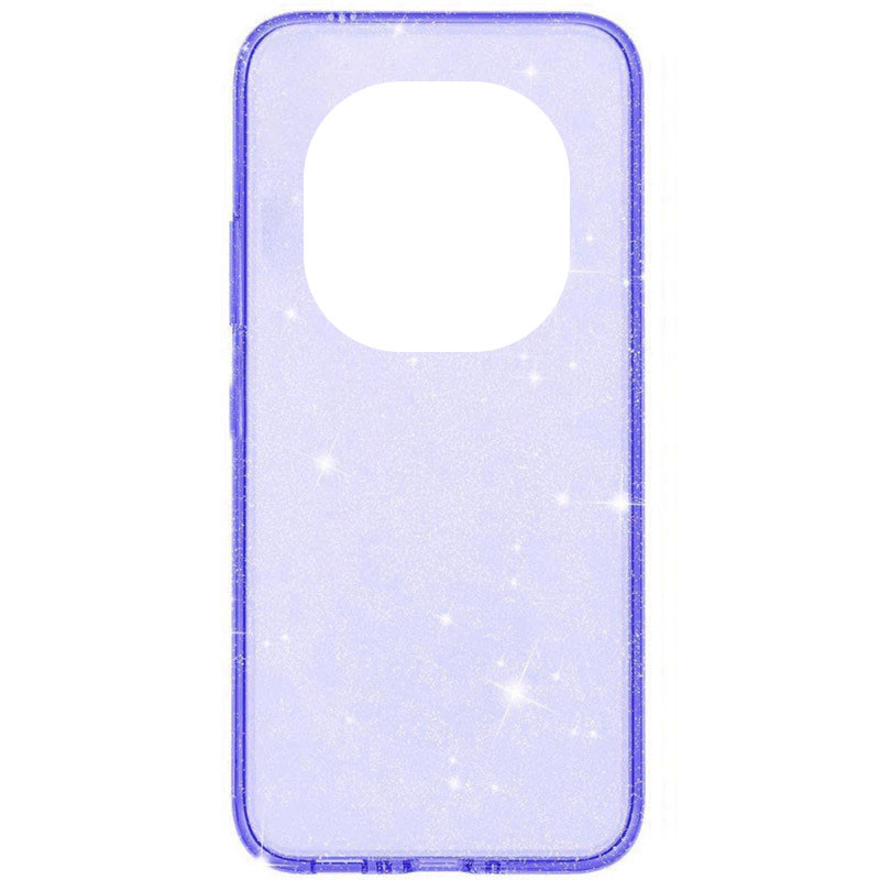 Прозорий чохол Nova Sparkle для Xiaomi Redmi Note 14 Pro 4G із блискітками Purple, фото 1