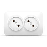 IP20 Розетка зовнішня подвійна біла VIDEX BINERA, фото 2