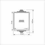 IP65 Вимикач зовнішній одноклавішний із підсвіткою сірий VIDEX BINERA, фото 4