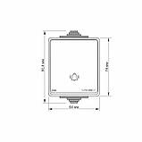 IP65 Кнопка дзвінка сіра VIDEX BINERA, фото 4