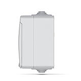 IP65 Розетка зовнішня одинарна із заземленням сіра VIDEX BINERA, фото 3