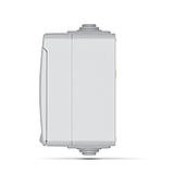 IP65 Розетка зовнішня подвійна із заземленням сіра VIDEX BINERA, фото 3