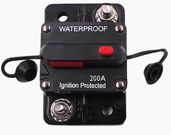 Запобіжник 12V 24V 48V 200A DC автомат Waterproof перемикач для акумулятора інвертора RCB-200A-W
