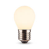 LED лампа VIDEX Filament VL-DG45MO 4W E27 3000K Porcelain dimmable, фото 2
