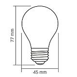 LED лампа VIDEX Filament VL-DG45MO 4W E27 3000K Porcelain dimmable, фото 3