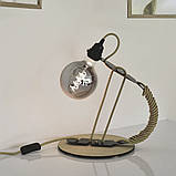 LED лампа VIDEX Filament G95FGD 4W E27 2100K дімерна графіт, фото 3