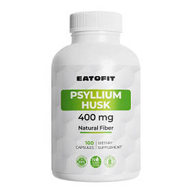 Псиліум лушпиння насіння подорожника (Psyllium Husk) 400 мг 100 капсул ETF-91739