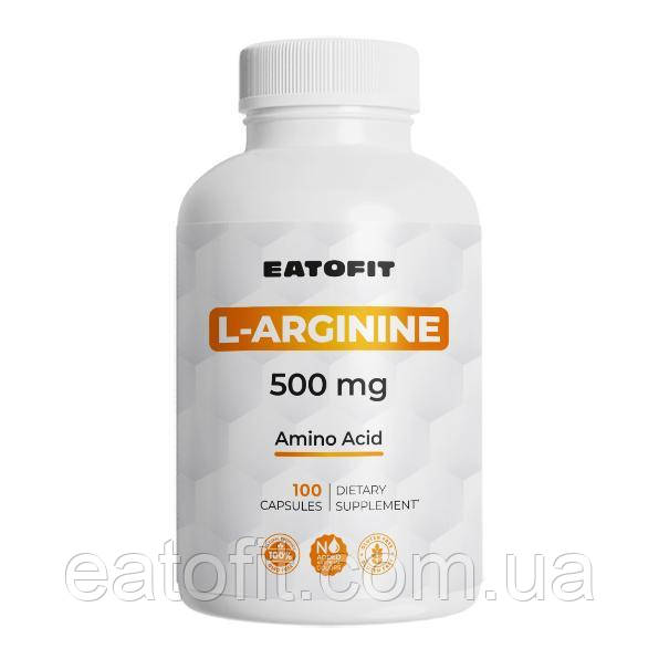 L-аргінін (L-arginine) 500 мг 100 капсул ETF-91647