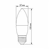 LED лампа VIDEX  C37e 7W E27 3000K, фото 3