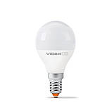 LED лампа VIDEX G45e 7W E14 3000K, фото 2