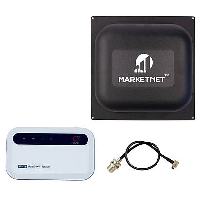 Комплект 4G LTE Wi-Fi роутер Olax MF985 + Панельна антена MARKETNET Square 19 dBi 824-960 МГц/1700-2700 МГц, фото 1