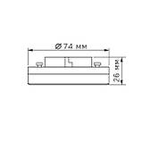LED лампа VIDEX GX53 8W 3000K 220V, фото 6