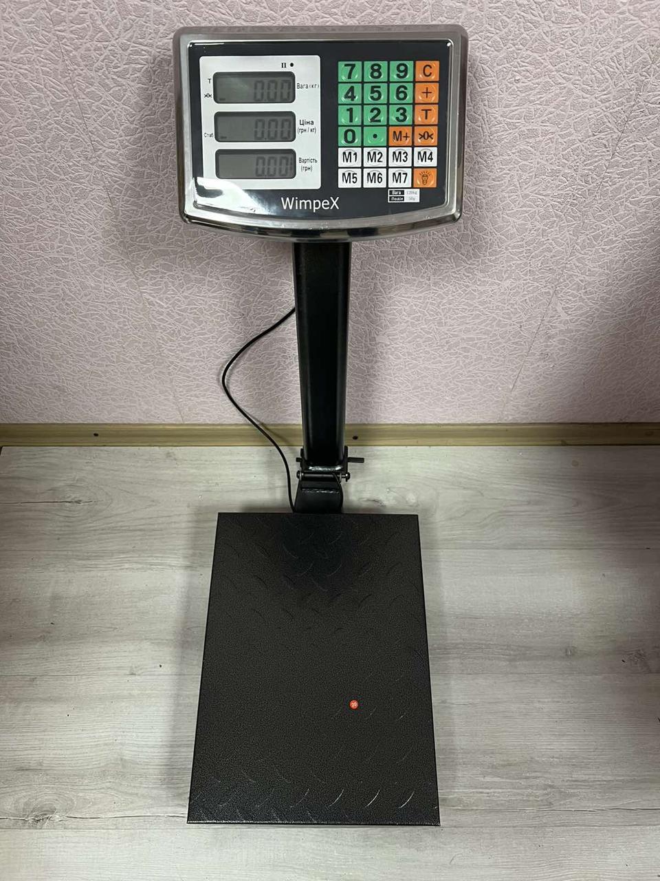 Платформенные торговые весы Wimpex WX-120, до 120 кг