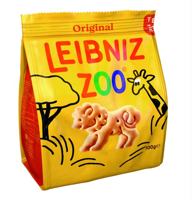 Печиво натуральне масляне для дітей Bahlsen Leibniz Лейбніц ЗООПАРК Zoo масляне 100гр 12шт в упаковці