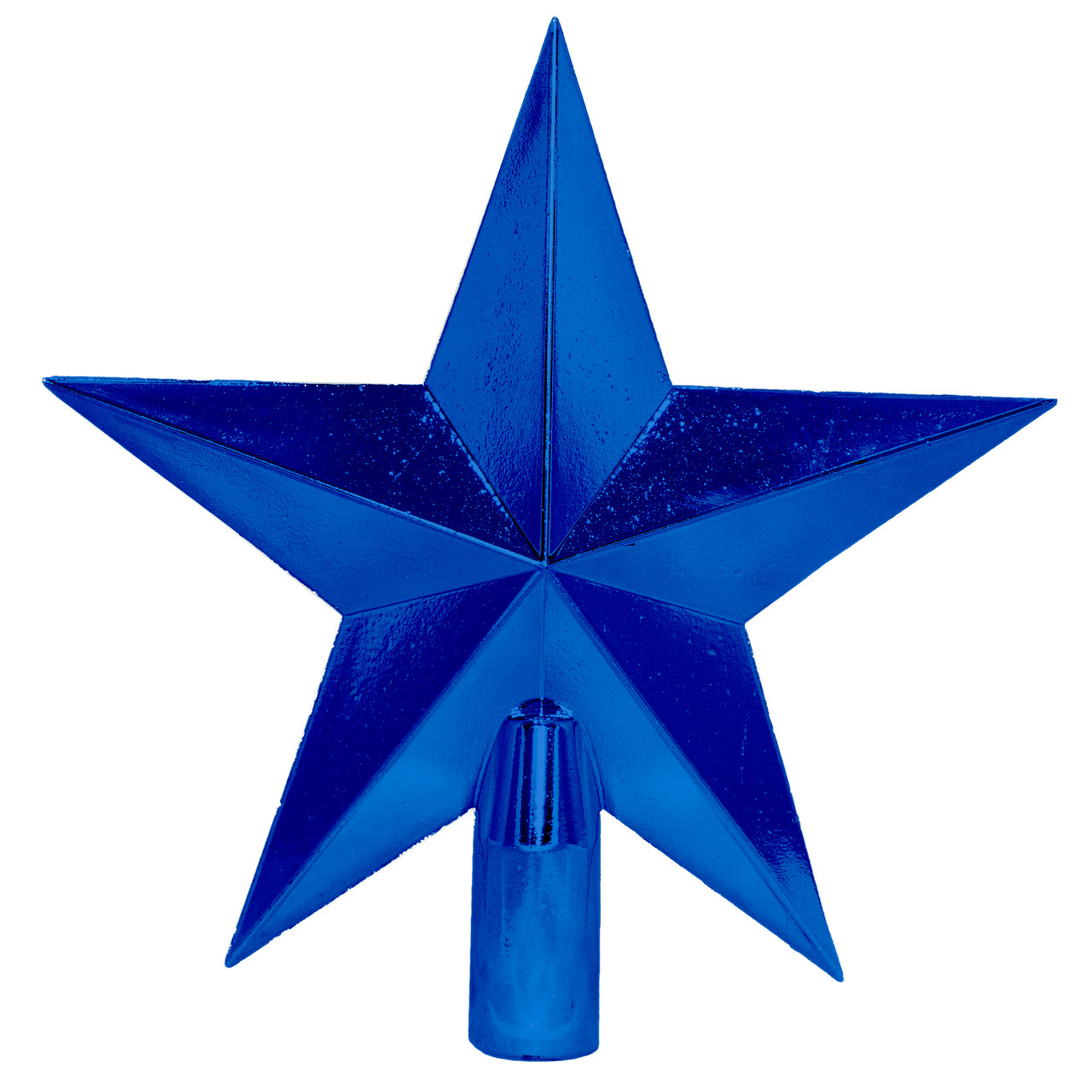 УЦІНКА Ялинкова прикраса - верхівка на ялинку "Зірка", 20 см, глянець, синій, пластик (030927-2), фото 1
