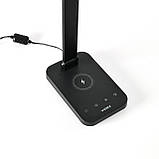 LED лампа настiльна з бездротовою зарядкою VIDEX VL-TF17B 18W 1800-6500K, фото 5