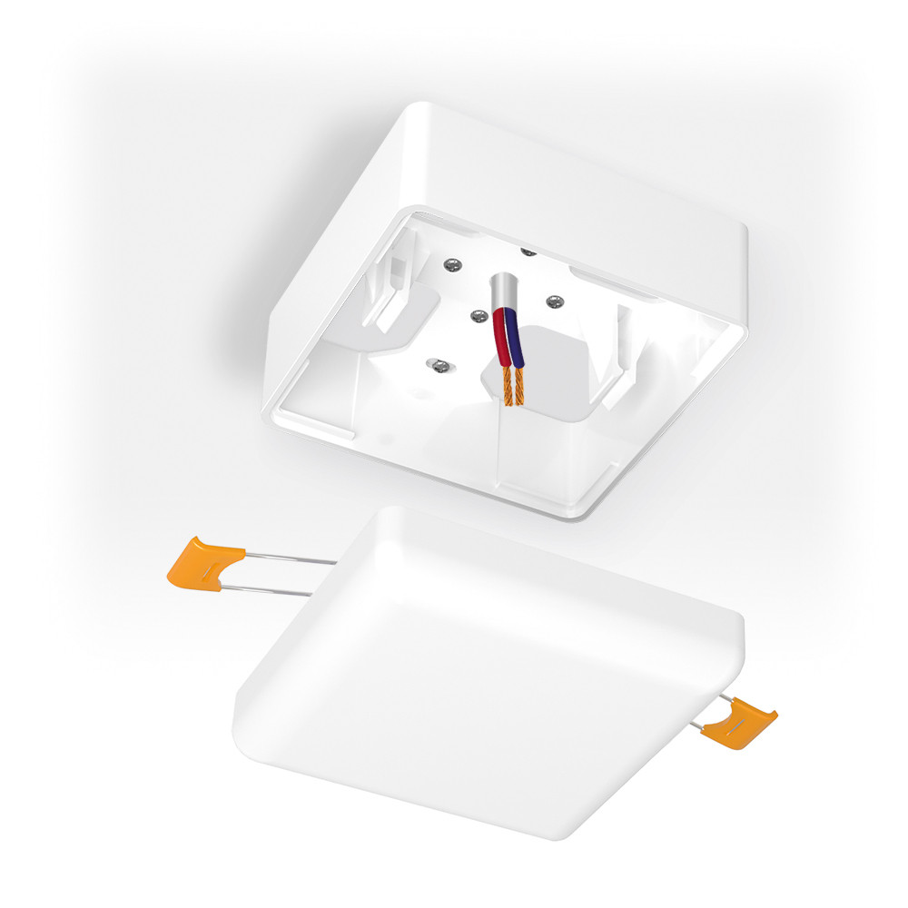 Рамка накладного монтажу безрамкового квадратного світильника VIDEX (VL-DLFS-09SF), фото 1