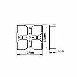 Рамка накладного монтажу безрамкового квадратного світильника VIDEX (VL-DLFS-15SF), фото 4