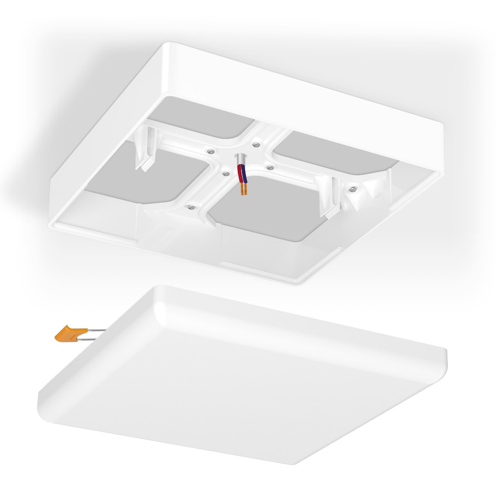 Рамка накладного монтажу безрамкового квадратного світильника VIDEX (VL-DLFS-24SF), фото 1