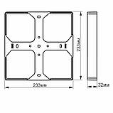 Рамка накладного монтажу безрамкового квадратного світильника VIDEX (VL-DLFS-33SF), фото 4