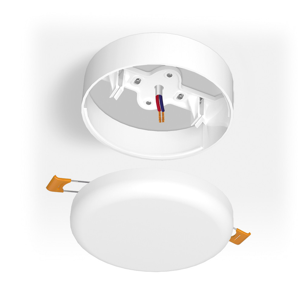 Рамка накладного монтажу безрамкового круглого світильника VIDEX (VL-DLFR-15SF), фото 1