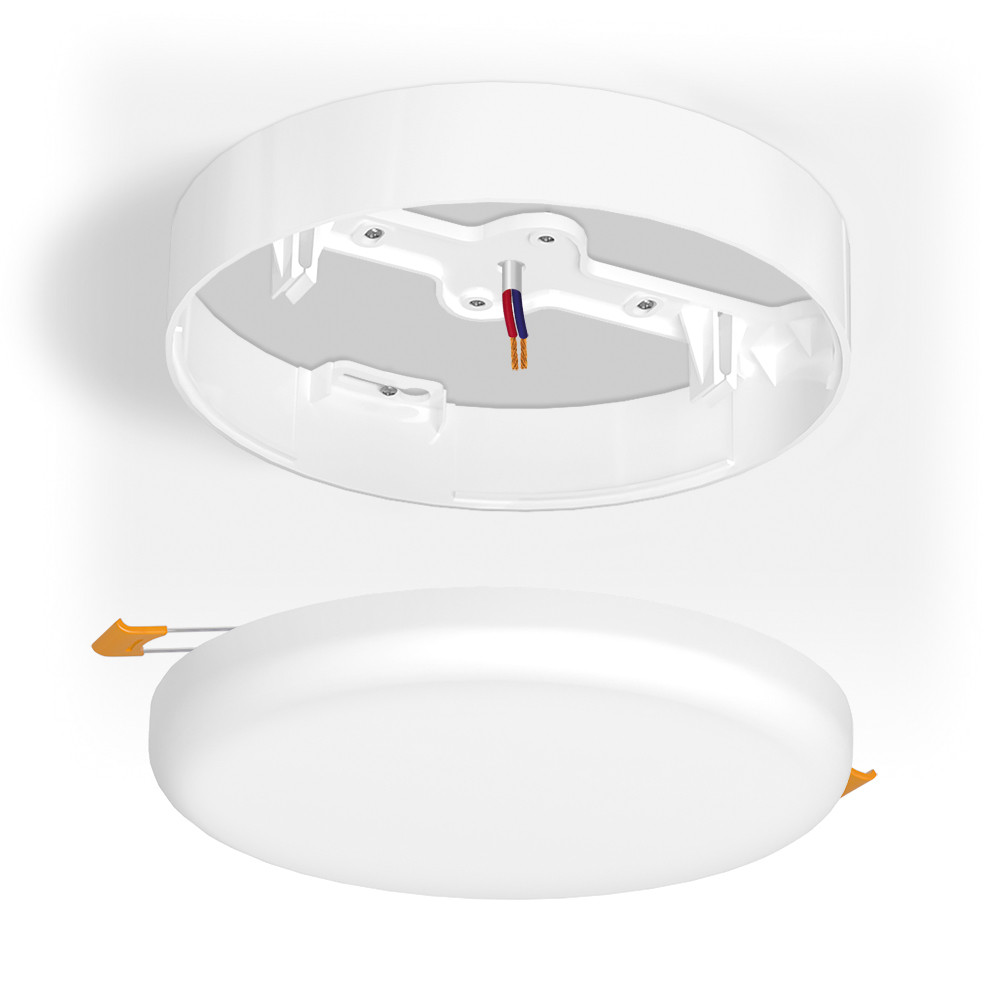 Рамка накладного монтажу безрамкового круглого світильника VIDEX (VL-DLFR-24SF), фото 1