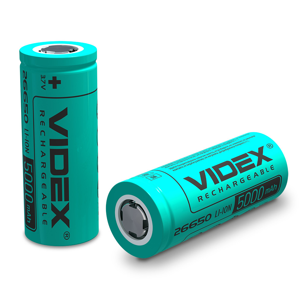 Акумулятор Videx Li-ion 26650 (без захисту) 5000mAh bulk/1шт, фото 1