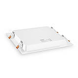 LED світильник Back вбудований квадратний VIDEX 26W 5000K, фото 3