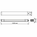 LED світильник IP65 лінійний VIDEX 40W 1,2М 5000K, фото 5
