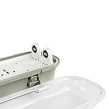 LED світильник IP65 лінійний під лампу 2хТ8 VIDEX 0,6М 220V, фото 5