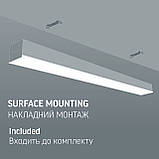 LED світильник лінійний VIDEX BN03 30W 0.6М 5000K 220V Black, фото 5