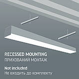 LED світильник лінійний VIDEX BN03 30W 0.6М 5000K 220V Black, фото 6