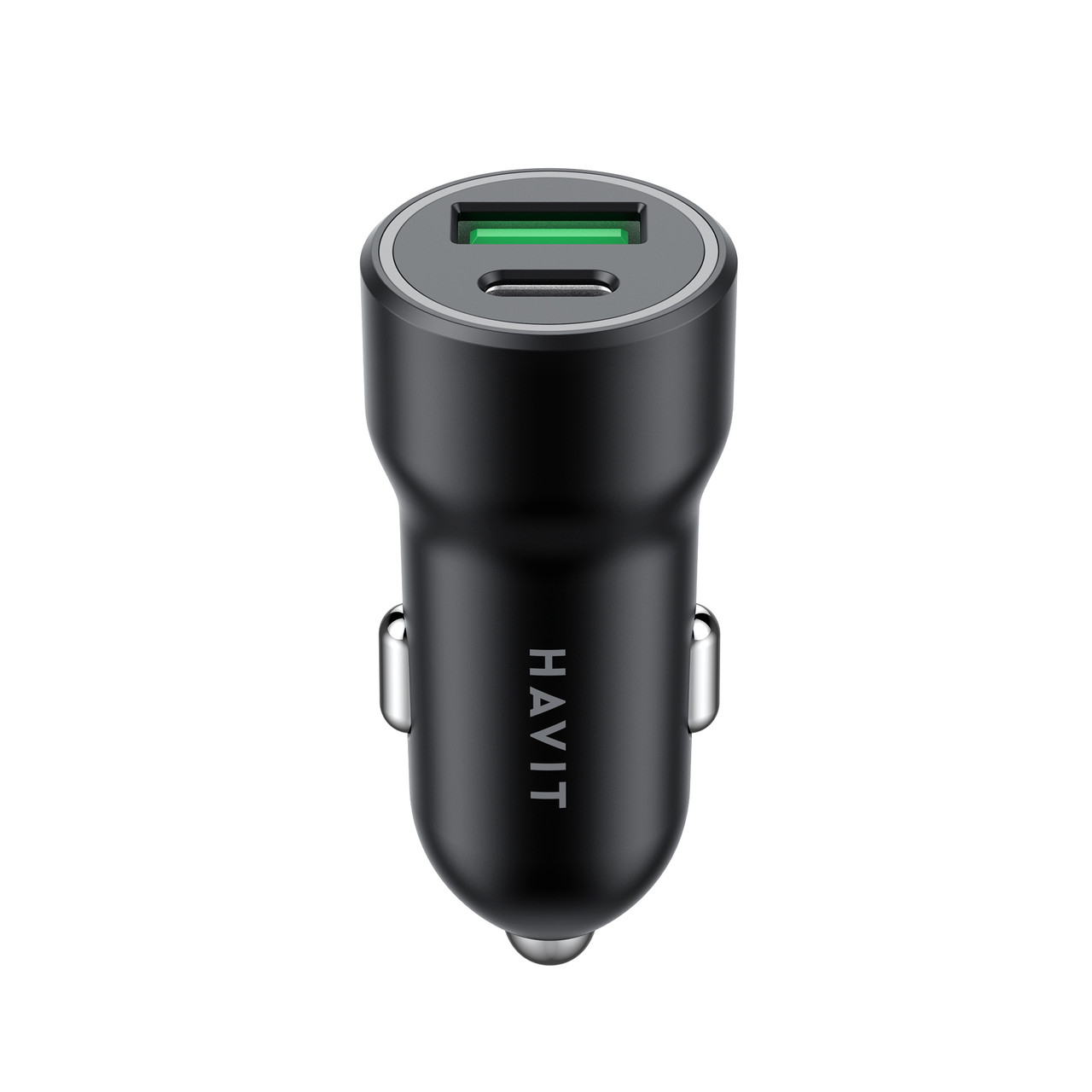 Автомобільний зарядний пристрій HAVIT HV-CC613 20W USB+USB-C, фото 1
