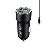 Автомобільний зарядний пристрій HAVIT HV-CC613 20W USB+USB-C, фото 4