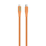 Кабель USB-C - Lightning HAVIT HV-CB6255 PD30W 1м з LED індикатором Orange, фото 3
