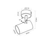 Світильник VIDEX під лампу GU10 накладний поворотний чорний VL-SPF05B-BFB, фото 3