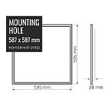 LED панель VIDEX 48W 6000K матова 2шт/упак, фото 3