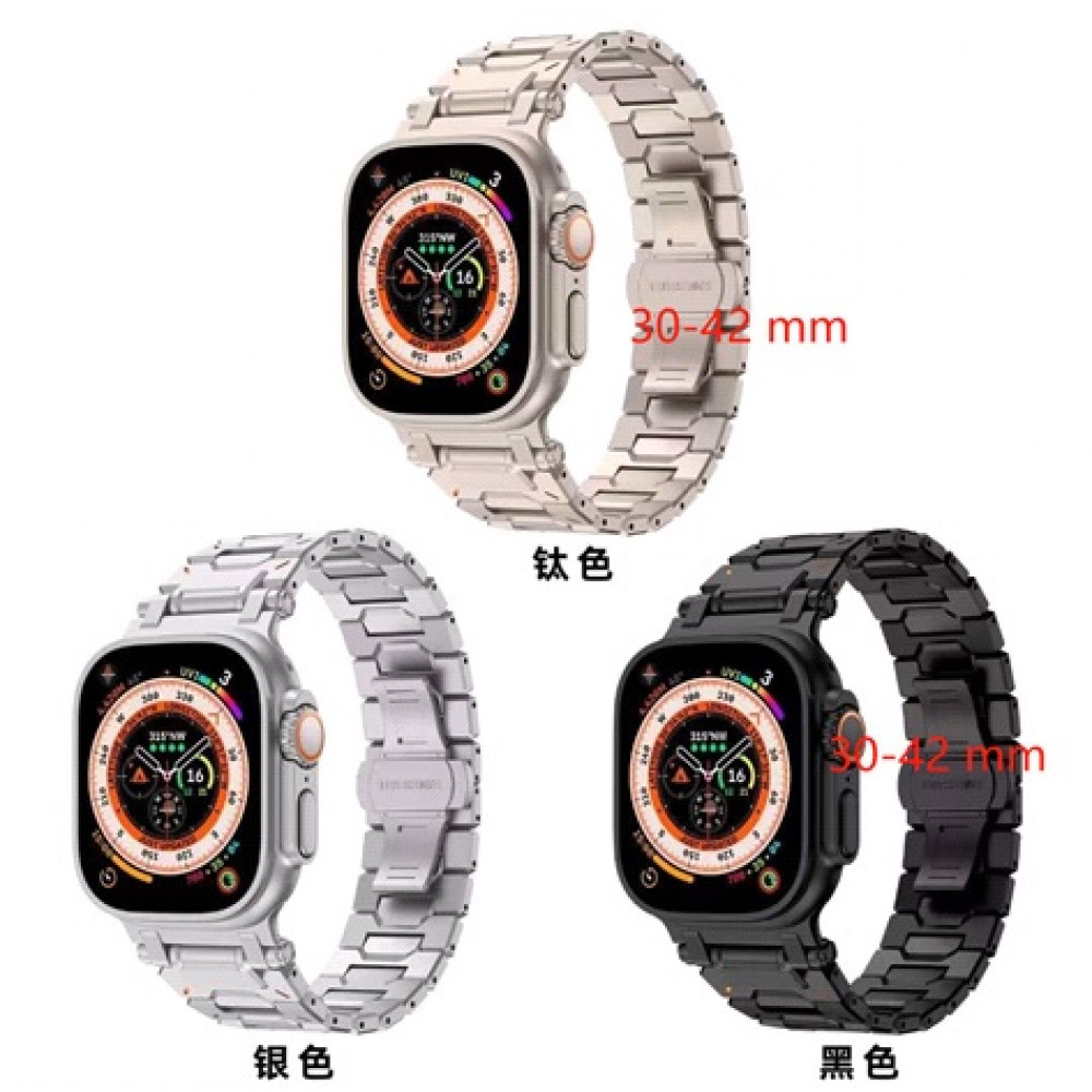 Ремінець Magik lock 3 Bead — Apple Watch 42 | 44 | 45 | 49 mm Starlight, фото 1