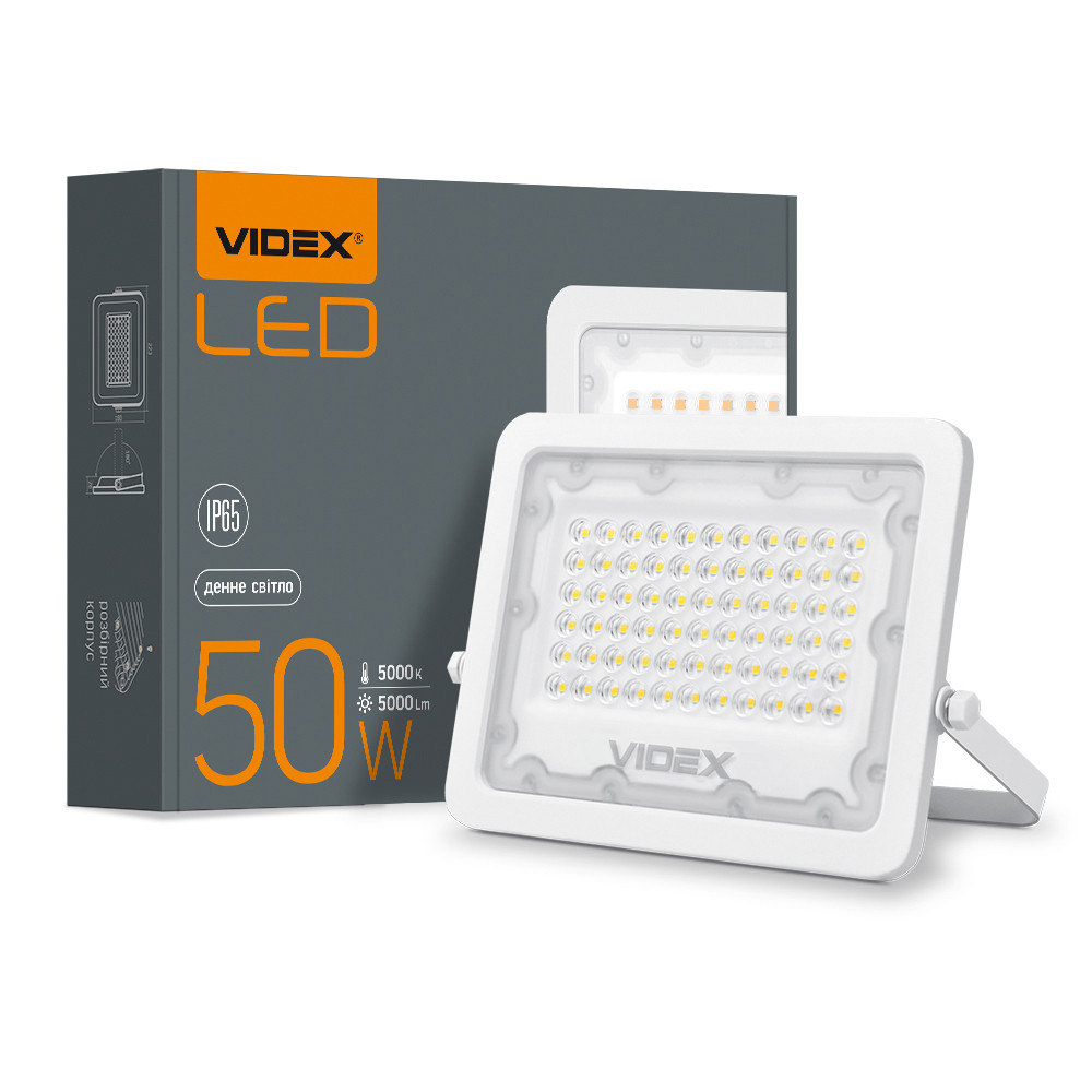 LED прожектор VIDEX F2e 50W 5000K, фото 1