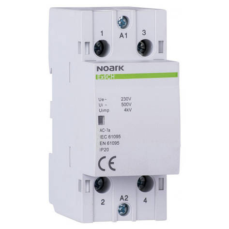 Модульний контактор Noark 63А 1NO+1NC 220/230V Ex9CH6311 102425, фото 1