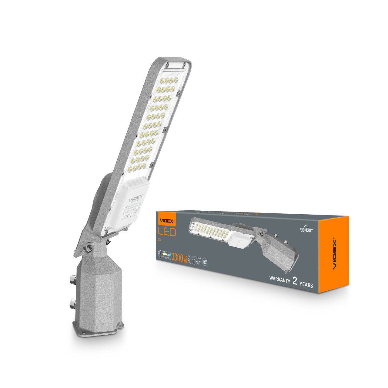 LED ліхтар вуличний VIDEX IP65 SLE17 30W 3300Lm 5000K 220V, фото 1