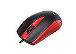 Дротова миша HAVIT HV-MS871 USB Red (1200 DPI, 3 кл), фото 3