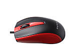 Дротова миша HAVIT HV-MS871 USB Red (1200 DPI, 3 кл), фото 4